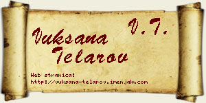Vuksana Telarov vizit kartica